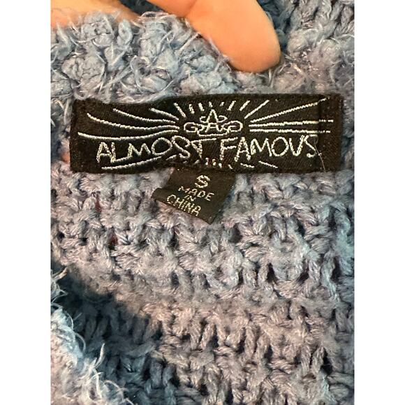 Almost Famous blue stripes long sleeves sweater size Small - Picture 3 of 9